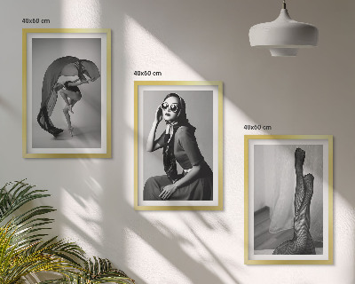 Zidna galerija Crno-bijeli portreti žena