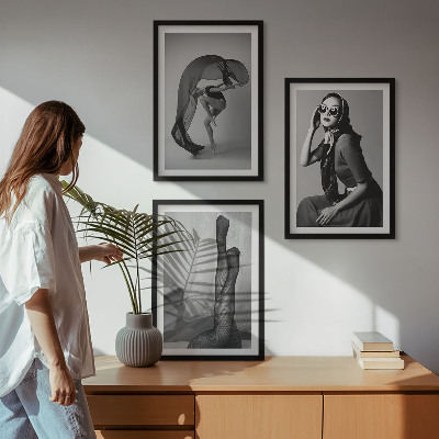 Zidna galerija Crno-bijeli portreti žena