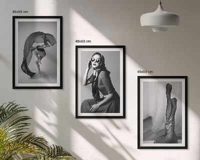 Zidna galerija Crno-bijeli portreti žena