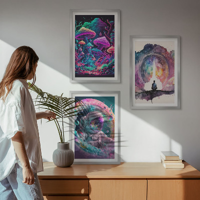 Zidna galerija Šarene ilustracije fantastične umjetnosti