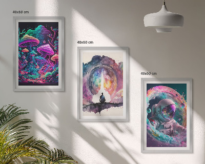 Zidna galerija Šarene ilustracije fantastične umjetnosti