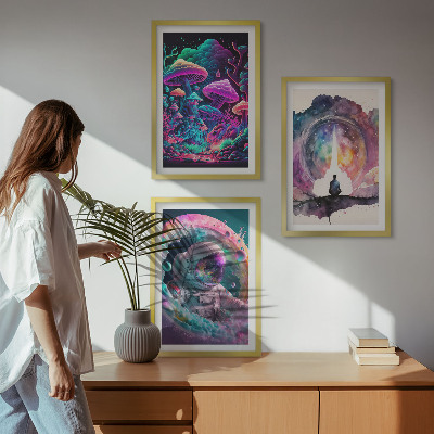 Zidna galerija Šarene ilustracije fantastične umjetnosti