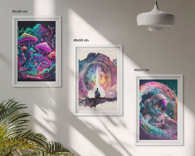 Zidna galerija Šarene ilustracije fantastične umjetnosti