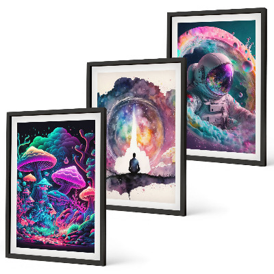 Zidna galerija Šarene ilustracije fantastične umjetnosti