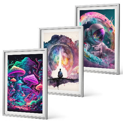 Zidna galerija Šarene ilustracije fantastične umjetnosti