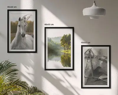Priroda rijeke Bijeli konji set 3 slike u okviru