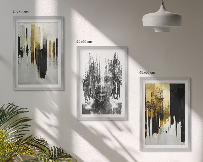 Zidna galerija Kontrastni apstraktni portreti