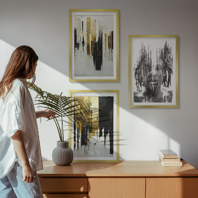 Zidna galerija Kontrastni apstraktni portreti