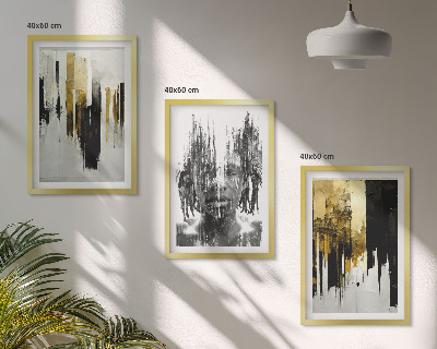 Zidna galerija Kontrastni apstraktni portreti