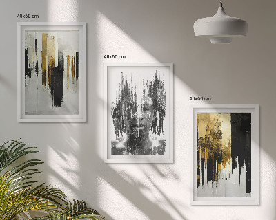 Zidna galerija Kontrastni apstraktni portreti