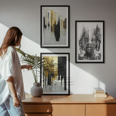 Zidna galerija Kontrastni apstraktni portreti