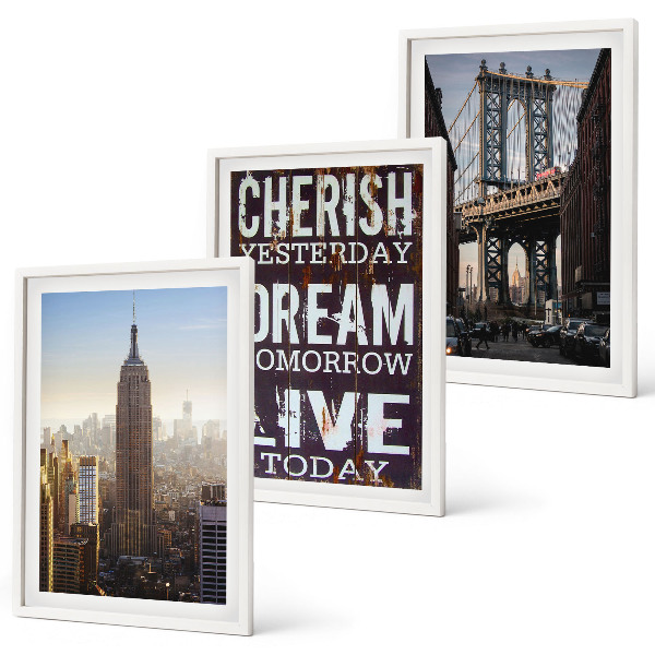 Zidna galerija Citat o pejzažima New Yorka