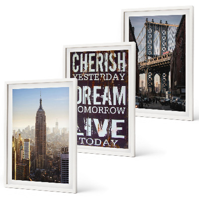 Zidna galerija Citat o pejzažima New Yorka