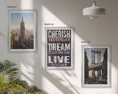 Zidna galerija Citat o pejzažima New Yorka
