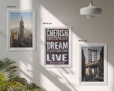 Zidna galerija Citat o pejzažima New Yorka