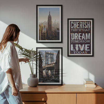 Zidna galerija Citat o pejzažima New Yorka