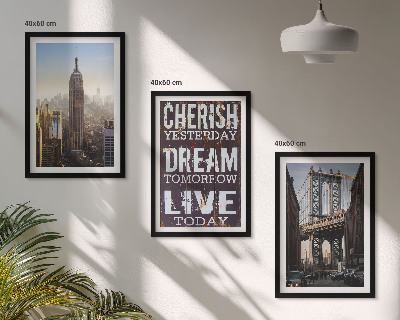 Zidna galerija Citat o pejzažima New Yorka