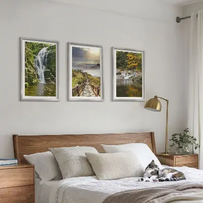Zidna galerija slapovi planine oblaci ujesen