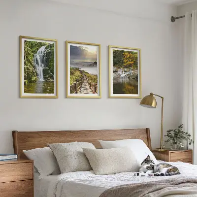 Zidna galerija slapovi planine oblaci ujesen