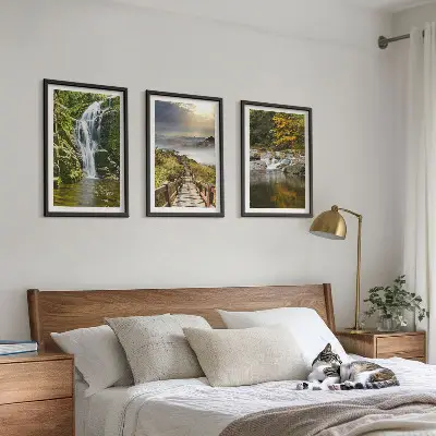 Zidna galerija slapovi planine oblaci ujesen
