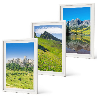Set 3 slike u okviru Zelena brda s dvorcem
