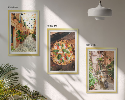 Set 3 slike u okviru Šarmantne ulice s pizzom