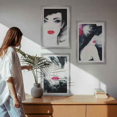 Zidna galerija Portreti žena s usnama