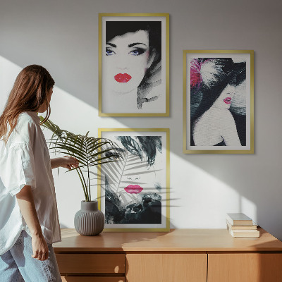 Zidna galerija Portreti žena s usnama