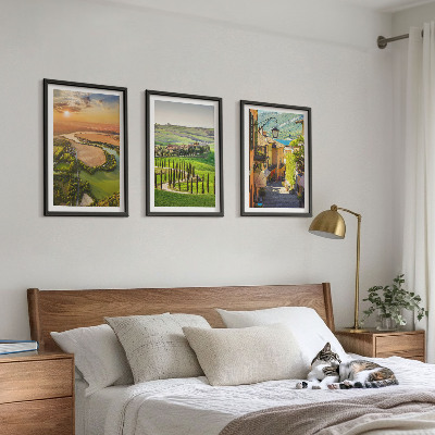Set 3 slike u okviru Talijanski krajolici riječna ulica