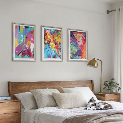 Zidna galerija Šareni apstraktni uzorci boja