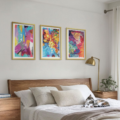 Zidna galerija Šareni apstraktni uzorci boja