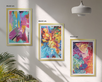 Zidna galerija Šareni apstraktni uzorci boja