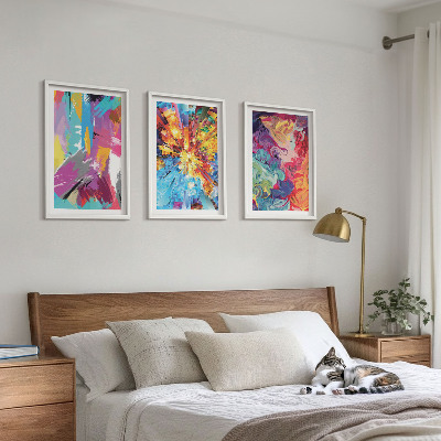 Zidna galerija Šareni apstraktni uzorci boja