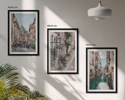 Set 3 slike u okviru Venecijanske vodene ulice