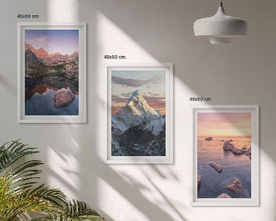 Zidna galerija Planinski krajolici u pozadini