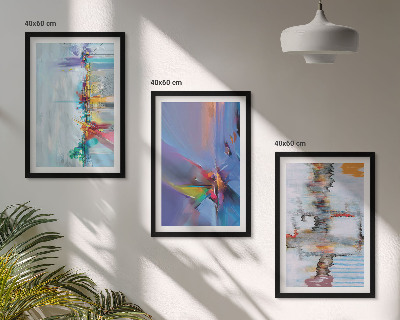 Zidna galerija Apstraktne slikarske kompozicije