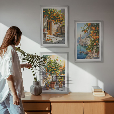 Zidna galerija Oslikani citrusni pejzaži