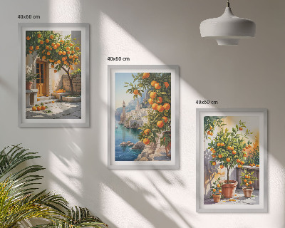Zidna galerija Oslikani citrusni pejzaži