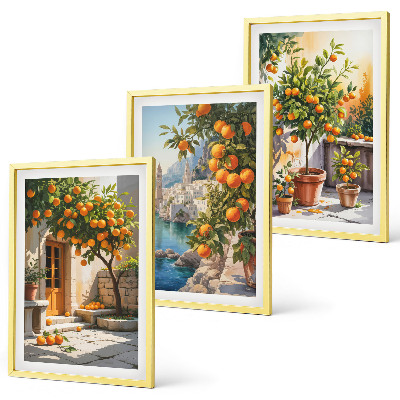 Zidna galerija Oslikani citrusni pejzaži