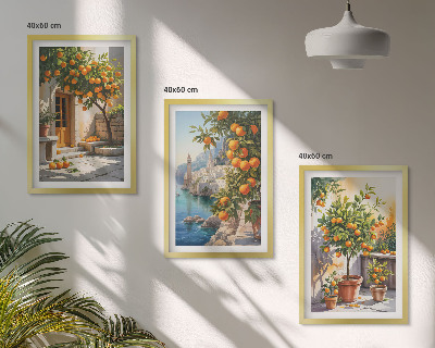 Zidna galerija Oslikani citrusni pejzaži