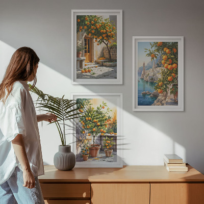 Zidna galerija Oslikani citrusni pejzaži
