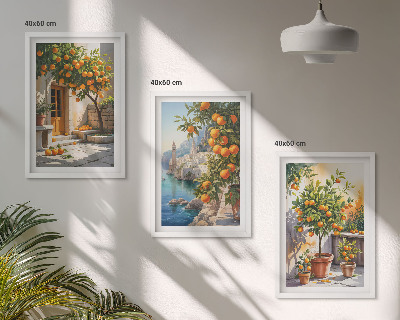 Zidna galerija Oslikani citrusni pejzaži