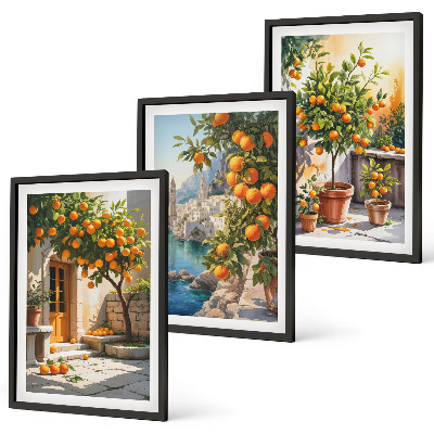 Zidna galerija Oslikani citrusni pejzaži
