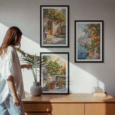 Zidna galerija Oslikani citrusni pejzaži