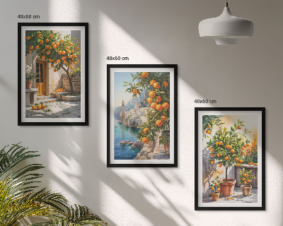 Zidna galerija Oslikani citrusni pejzaži
