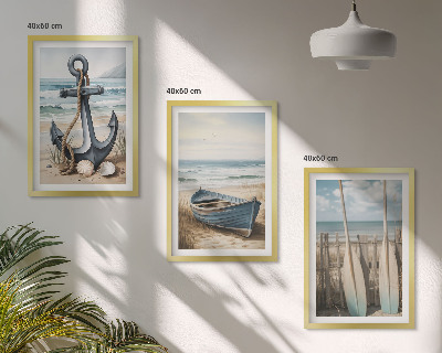 Zidna galerija Sidro broda vesla plaža