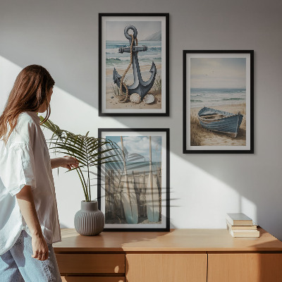 Zidna galerija Sidro broda vesla plaža