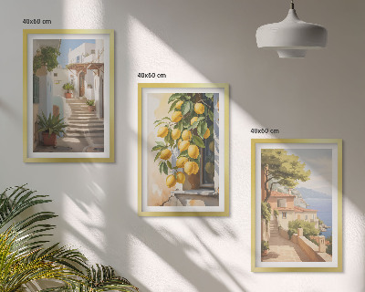 Zidna galerija Pogled na more s ulice Lemon