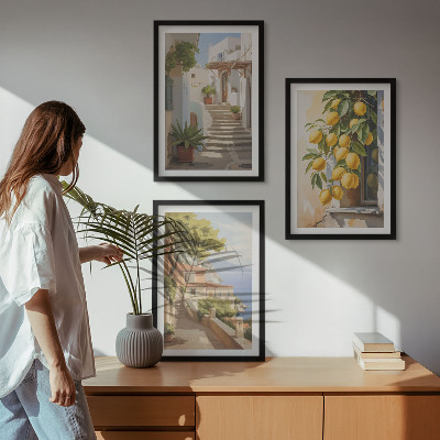 Zidna galerija Pogled na more s ulice Lemon
