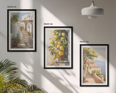 Zidna galerija Pogled na more s ulice Lemon